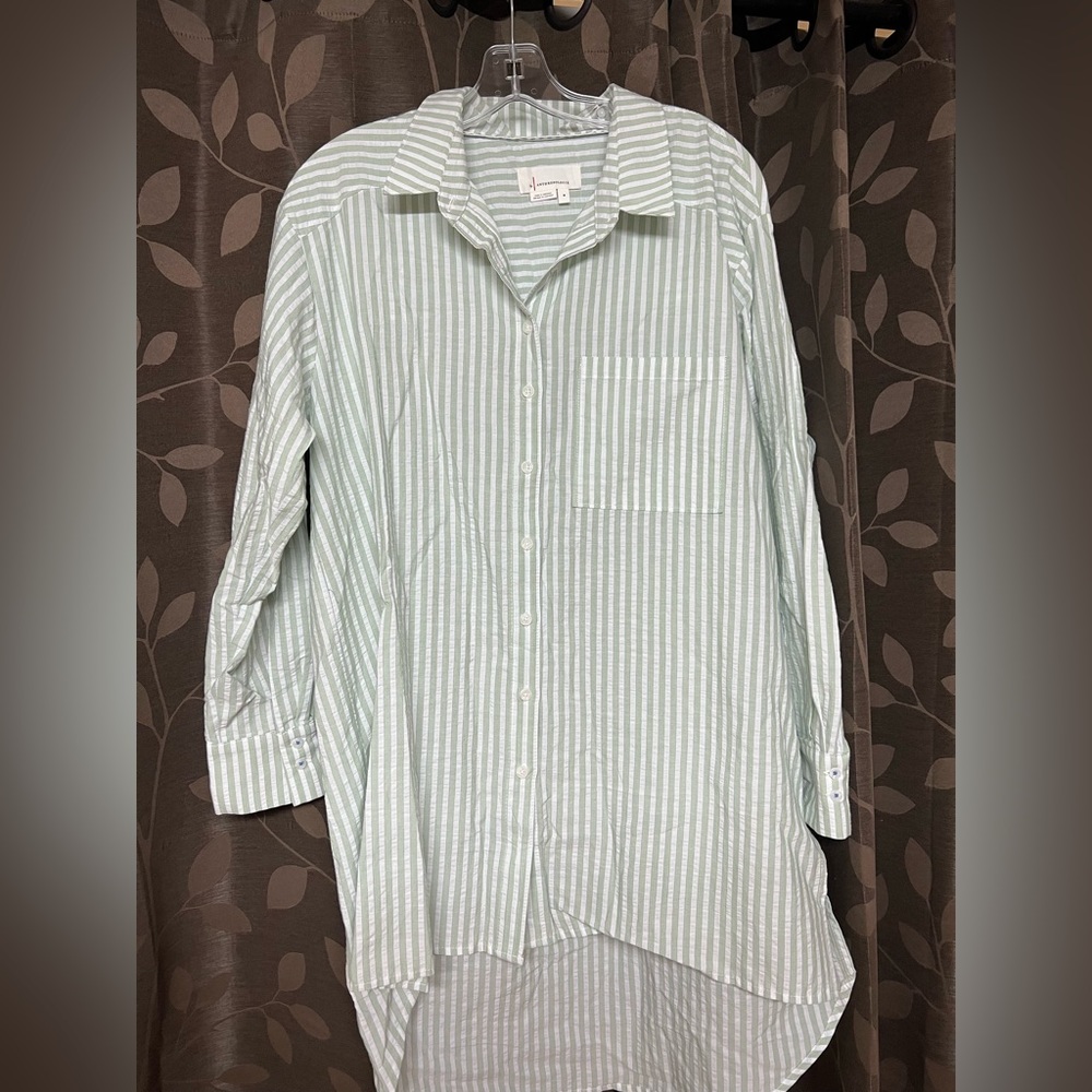 Striped button down